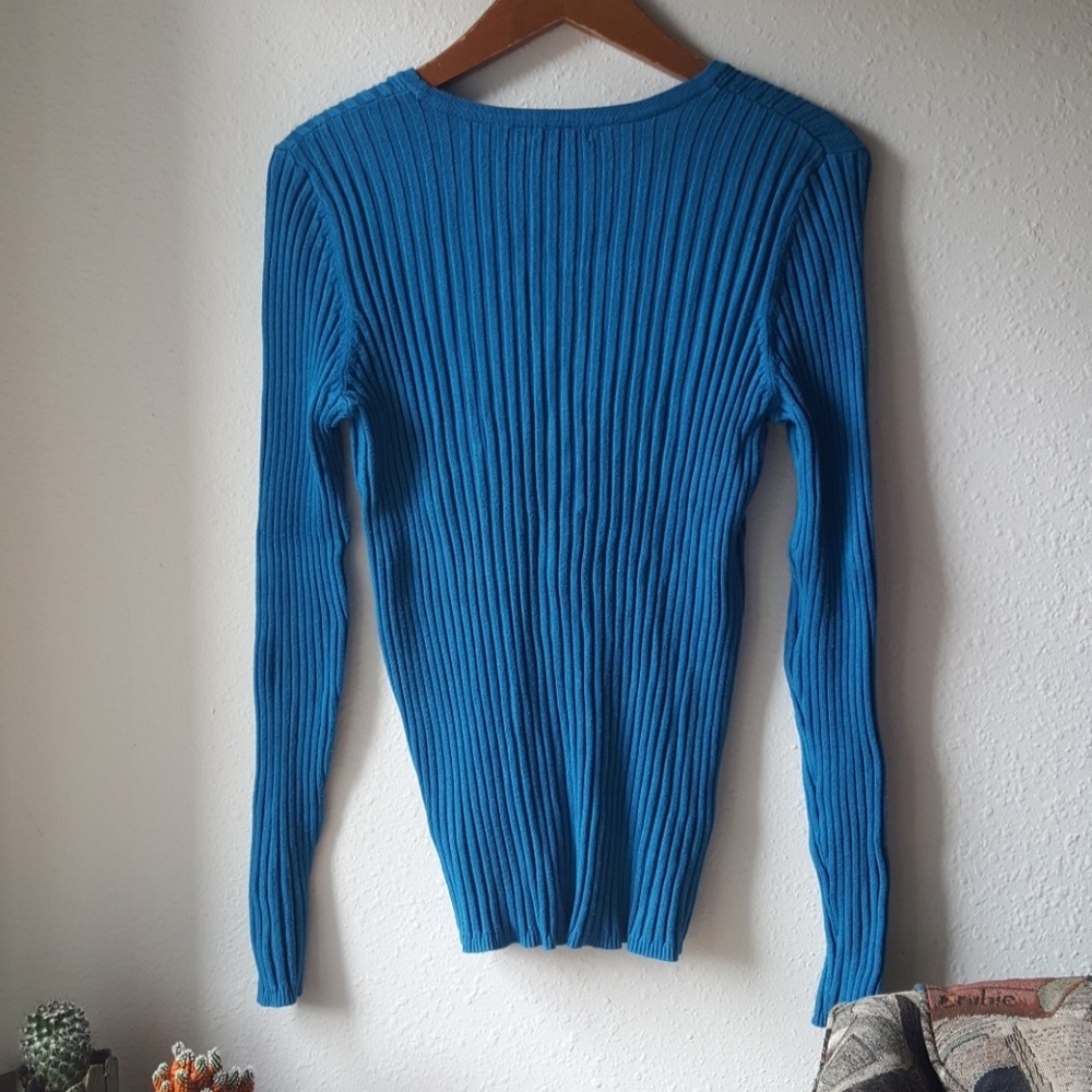🌿George Ribbed Form Fit Long Sleeve - Picture 3 of 5